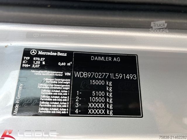 Camion caisson MERCEDES-BENZ Atego 1529*Koffer*Bär LBW*Klima*43m³*Euro5