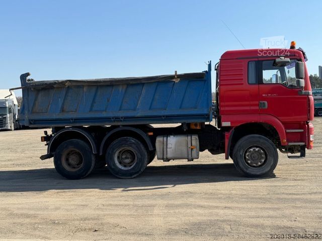Tre-sidet tipbil MAN TGA 26.460 6x4 EURO3 Meiller Blatt/Blatt - TOP