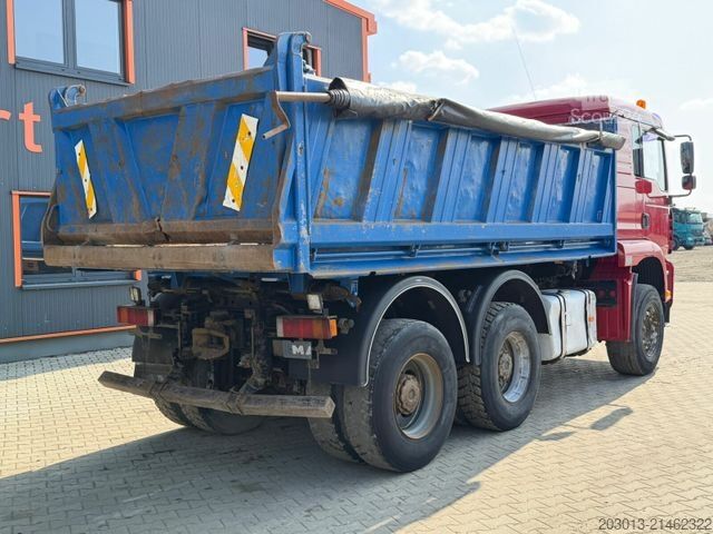 Tre-sidet tipbil MAN TGA 26.460 6x4 EURO3 Meiller Blatt/Blatt - TOP