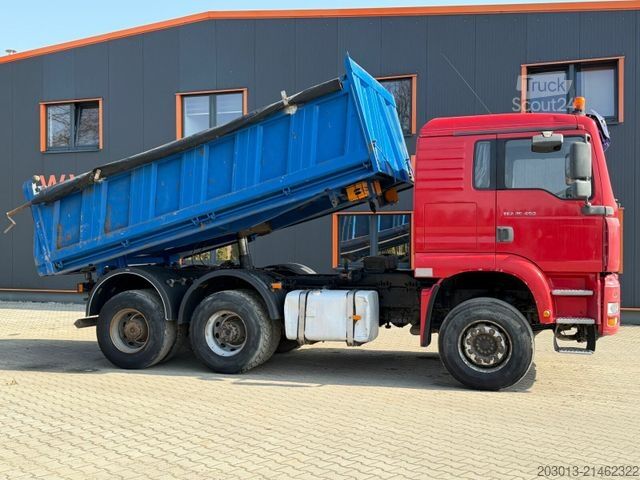 Tre-sidet tipbil MAN TGA 26.460 6x4 EURO3 Meiller Blatt/Blatt - TOP