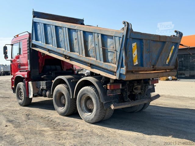 Tre-sidet tipbil MAN TGA 26.460 6x4 EURO3 Meiller Blatt/Blatt - TOP