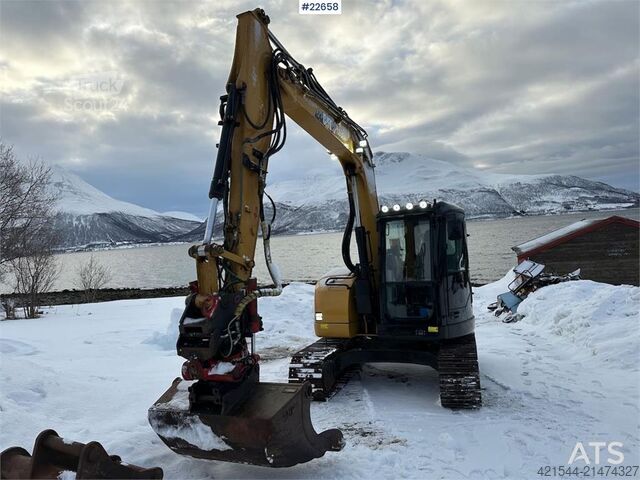 ķēžu ekskavators CAT 308D excavator w/ 2 buckets and tiltrotator. Newly