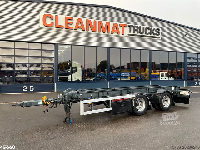 Μεταφορά εμπορευματοκιβωτίων GS Meppel 2-assige container aanhangwagen