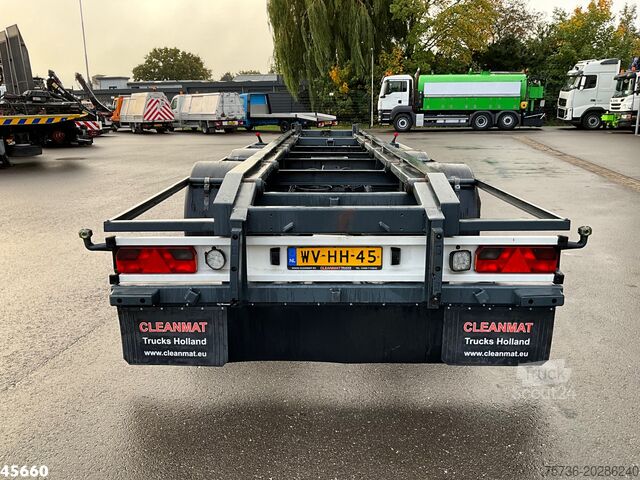 Μεταφορά εμπορευματοκιβωτίων GS Meppel 2-assige container aanhangwagen
