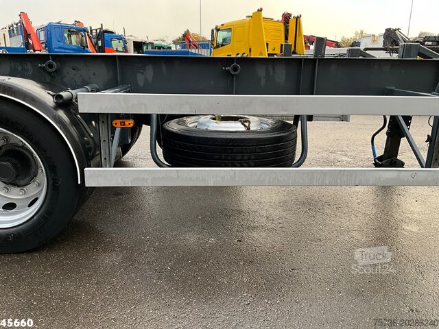 Μεταφορά εμπορευματοκιβωτίων GS Meppel 2-assige container aanhangwagen