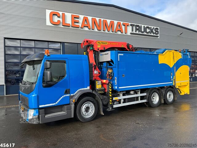 Όχημα συλλογής απορριμμάτων Volvo FE 280 Euro 6 Palfinger 23 Tonmeter laadkraan J...