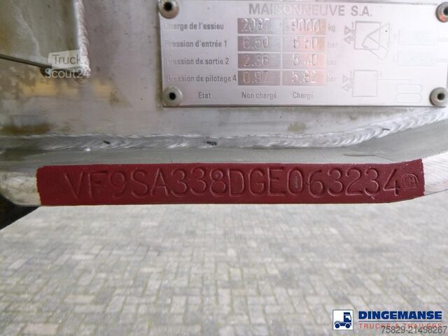 резервуар MAISONNEUVE CITERNE Food (milk) tank inox 29 m3 / 1 comp + pump