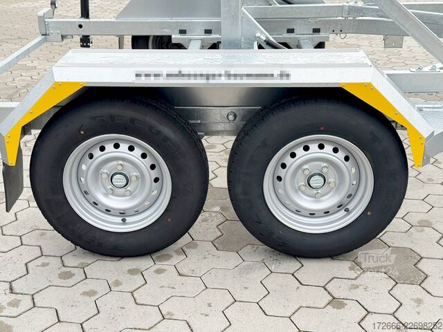 Remolque porta-bobinas de cable Lorries TPB35-4925 | HANDSEILWINDE 280X165CM 3500KG KABELTROMMELANHÄNGER