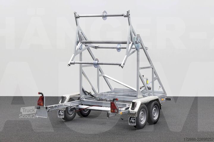 Kabeltromleanhængere Stedele KTT 35 | E-WINDE | MICROROHRAUFNAHME 330X163CM 3500KG KABELTROMMELANHÄNGER