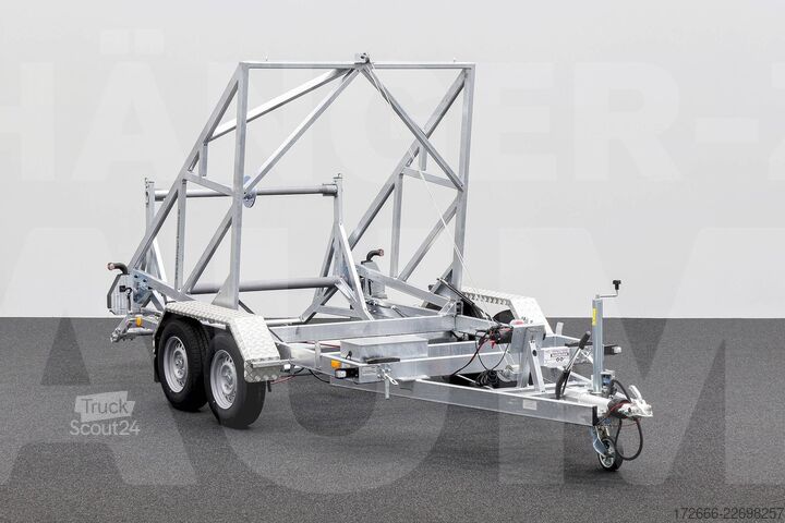 Kabeltromleanhængere Stedele KTT 35 | E-WINDE | MICROROHRAUFNAHME 330X163CM 3500KG KABELTROMMELANHÄNGER