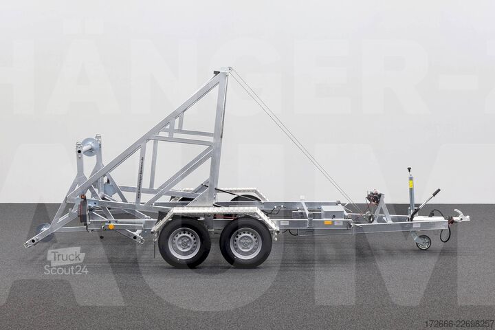 Kabeltromleanhængere Stedele KTT 35 | E-WINDE | MICROROHRAUFNAHME 330X163CM 3500KG KABELTROMMELANHÄNGER
