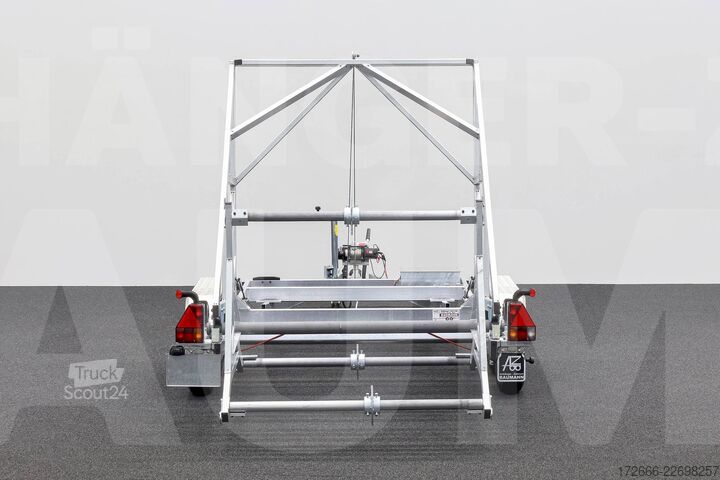 Kabeltromleanhængere Stedele KTT 35 | E-WINDE | MICROROHRAUFNAHME 330X163CM 3500KG KABELTROMMELANHÄNGER