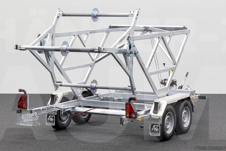 Kabeltromleanhængere Stedele KTT 35 | E-WINDE | MICROROHRAUFNAHME 330X163CM 3500KG KABELTROMMELANHÄNGER