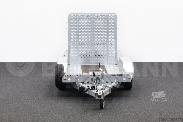  Brian James Trailers DIGGER PLANT 543-2813-27-2-13 | SCHWERLASTRAMPE 280X130CM 2700KG BAUMASCHINENANHÄNGER