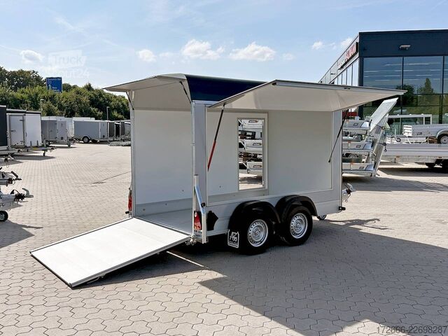 Remorque à caisse Debon CHEVAL LIBERTE DEBON C500 WABENKERN ROADSTER SCHWARZ +SEITENKLAPPE +SEITENTÜR