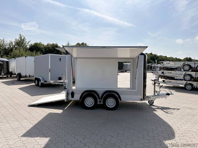 Remorque à caisse Debon CHEVAL LIBERTE DEBON C500 WABENKERN ROADSTER SCHWARZ +SEITENKLAPPE +SEITENTÜR