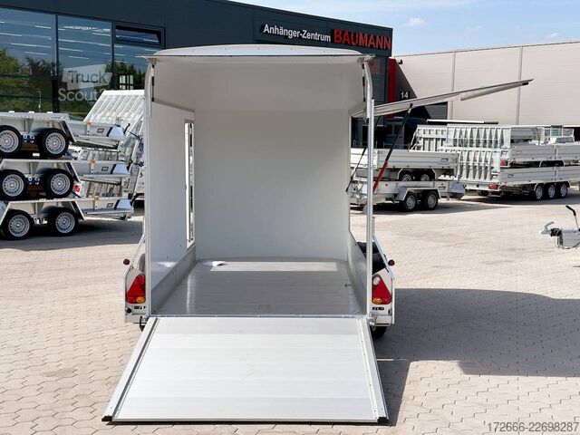 Remorque à caisse Debon CHEVAL LIBERTE DEBON C500 WABENKERN ROADSTER SCHWARZ +SEITENKLAPPE +SEITENTÜR