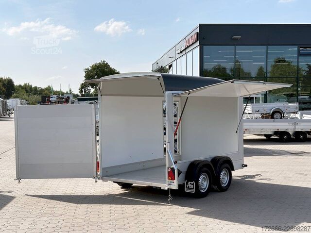 Remorque à caisse Debon CHEVAL LIBERTE DEBON C500 WABENKERN ROADSTER SCHWARZ +SEITENKLAPPE +SEITENTÜR