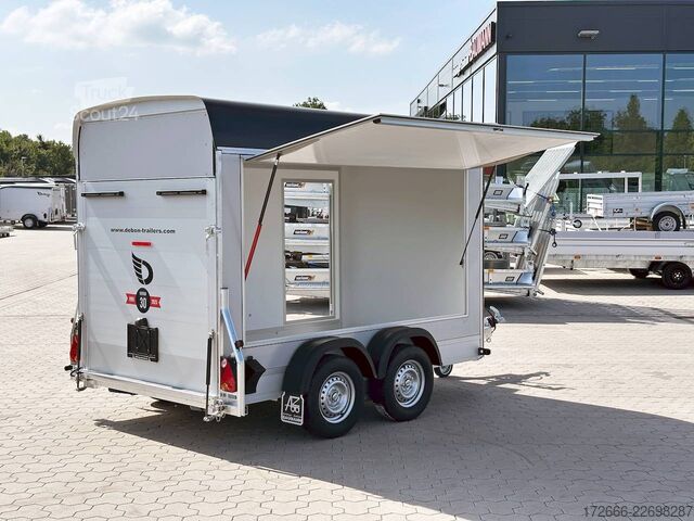 Remorque à caisse Debon CHEVAL LIBERTE DEBON C500 WABENKERN ROADSTER SCHWARZ +SEITENKLAPPE +SEITENTÜR