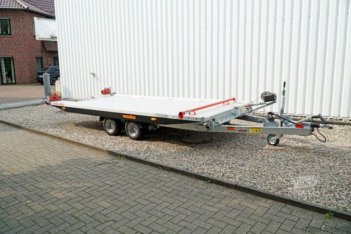 Biltransport varebil Vezeko IMOLA 27.43 RACE MASTER | HANDSEILWINDE 502X209CM 2700KG AUTOTRAILER