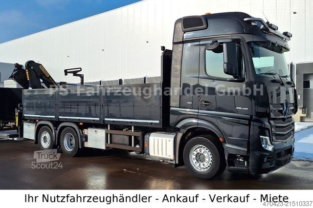 LKW mit Pritsche (offen) MERCEDES-BENZ Actros 2548 6x2 *PalfingerPK 18002*Lift-/NLenkA