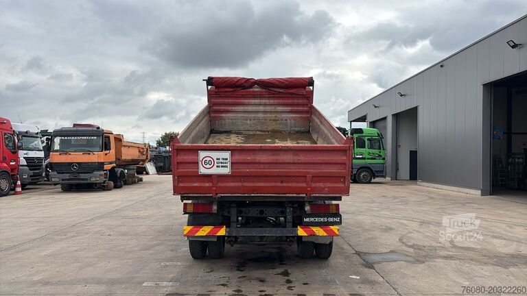 Tipper 3 côtés Mercedes-Benz SK 814 (SPER / AUXILAIRY / MANUAL PUMP / STEEL ...