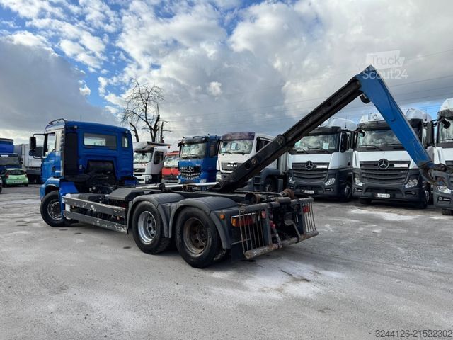 Ruloninė konteinerinė savivartis MAN TGA 26.430/6X4/MeillerAbroller/ZF-Schalter/Deuts