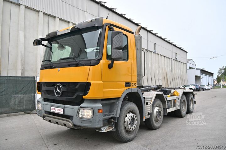 Ruloninė konteinerinė savivartis Mercedes-Benz Actros 3246  MP3 E5 AHK Retarder Blatt Blatt 8x4