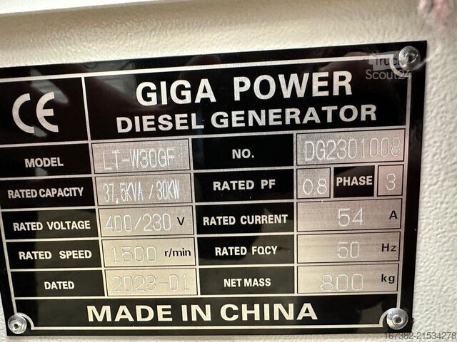 Kiviaines Giga power LT-W30GF 37.5KVA silent set