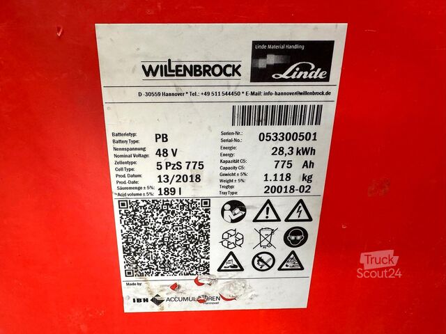 3.+4.V Seitenschieber Elektro 7.399 h Linde E 20PH