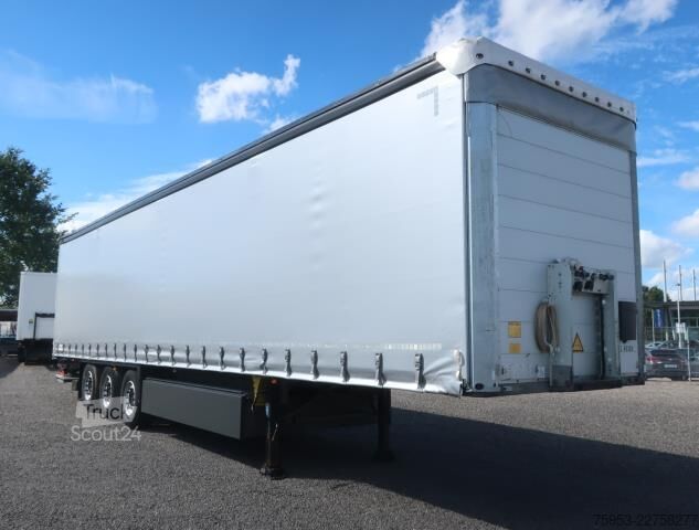 Open semitrailer with tarp Schmitz Cargobull SCS 24 Liftachse P-Kasten Getränke LBW