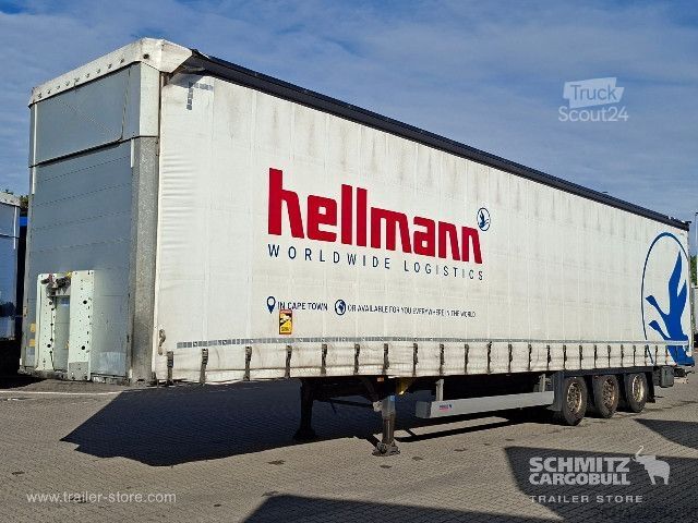Brandalı açık yarı römork Schmitz Cargobull Curtainsider Mega Getränke