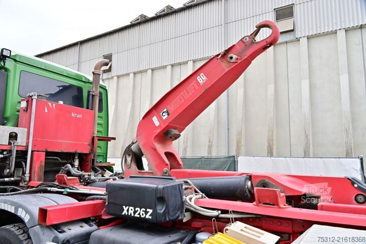 Roll-off tipper truck MAN TGS35.480  8x6 Allrad-HD Pritarder AHK Alufelgen