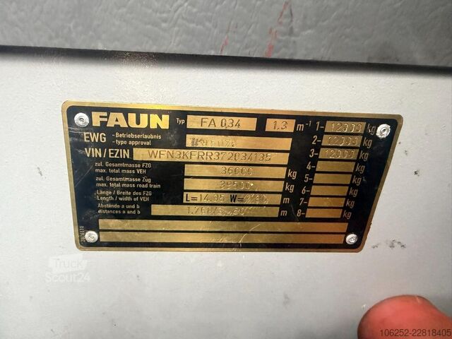 Mobilais celtnis Faun MTC AF 38 6x4x6 - 38m Max radius boom / Auslege...