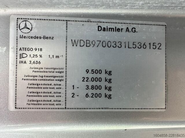 Valigia Mercedes-Benz ATEGO 918 / NL TRUCK / EURO 5 / ZIJDEUREN / ACH...