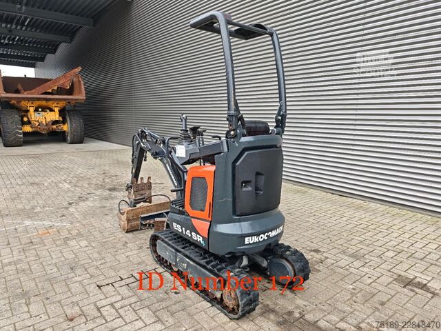 Mini-escavadora Eurocomach ES 14 SR4 2 Buckets!