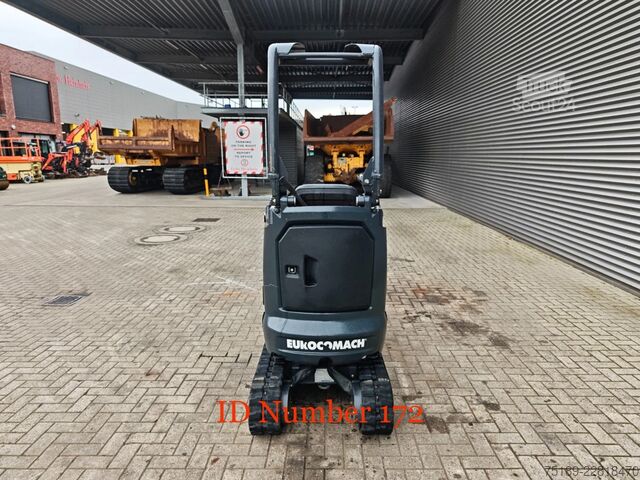 Mini-escavadora Eurocomach ES 14 SR4 2 Buckets!