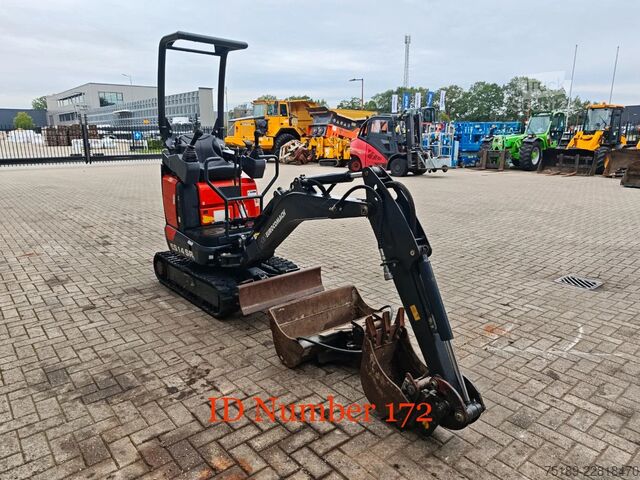 Mini-escavadora Eurocomach ES 14 SR4 2 Buckets!