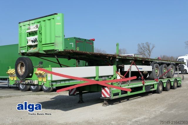 Open semitrailer KRONE SD, 2x Liftachse, Rungen, Luftfederung, BPW