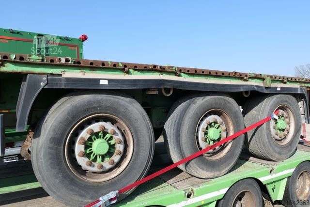 Open semitrailer KRONE SD, 2x Liftachse, Rungen, Luftfederung, BPW