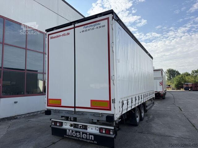 Brandalı açık römork Möslein TPW 105 D  Tandem- Planenanhänger