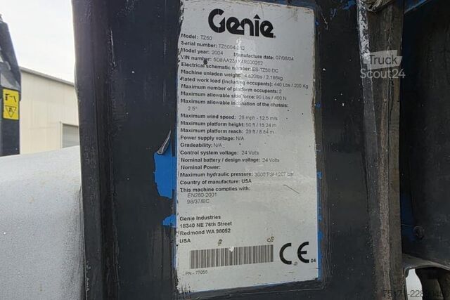 Zdvíhacia plošina Genie TZ50 Hybrid, 17m Working Height, 9m Reach, 200kg C