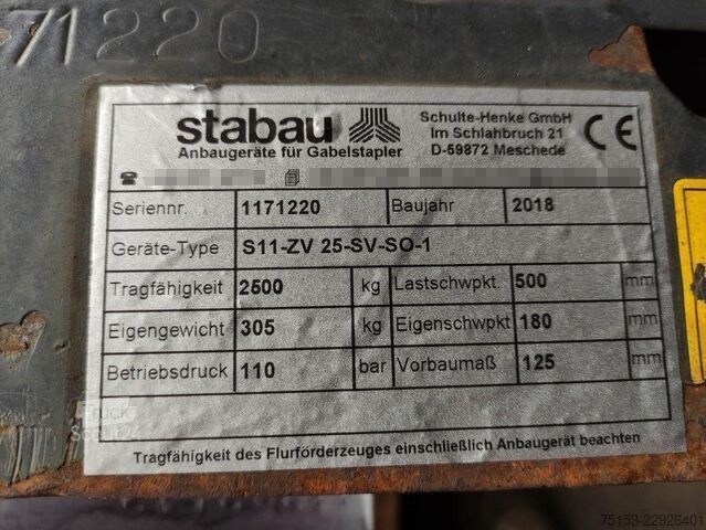 позиционер на вилици Stabau S11-ZV-25-SV-S0-1