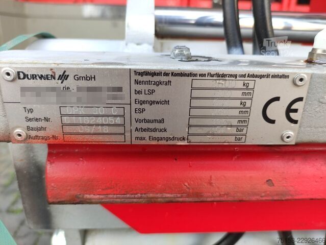 Doppelpalettengabel Durwen DPK 30 C