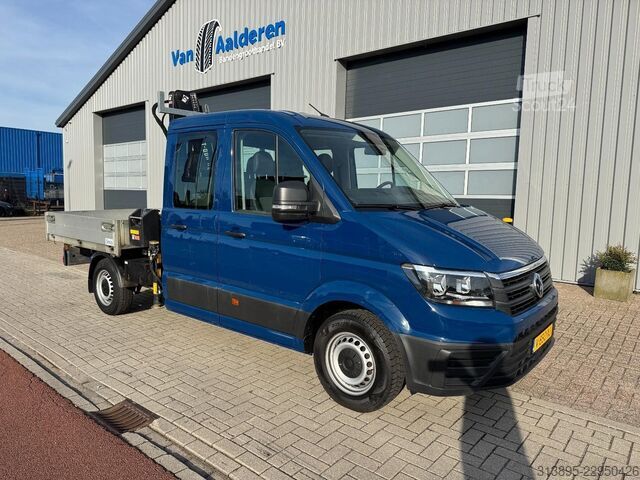 Flatbed kamion sa dizalicom VW Crafter, Doka, Crane HIAB T023- 3, Only 36.000 Km