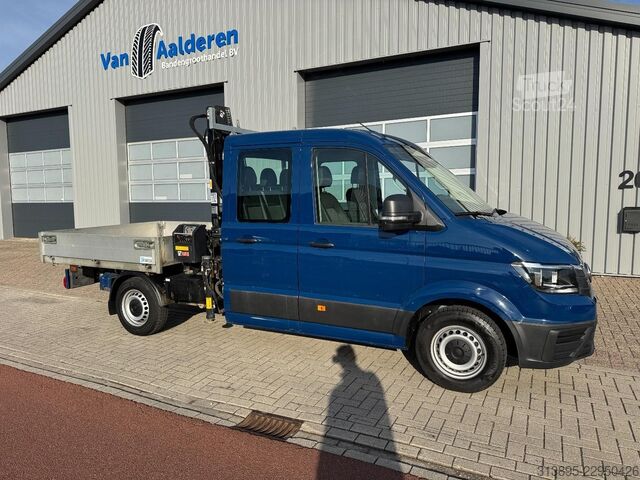 Flatbed kamion sa dizalicom VW Crafter, Doka, Crane HIAB T023- 3, Only 36.000 Km