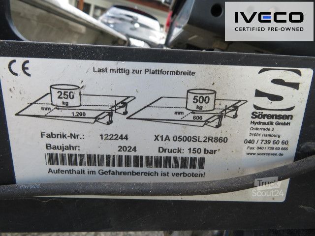 Fourgon tôlé IVECO Daily 35C16 Koffer/LBW Klima, Zwillingsreifen