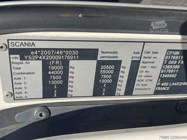 Estándar-SZM Scania P400 RETARDER, HYDRAULICS, PTO,  EURO 5