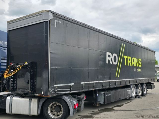 Semirremolque abierto con toldo KÖGEL SN 24 Standard Palettenkasten Hubdach Liftachse