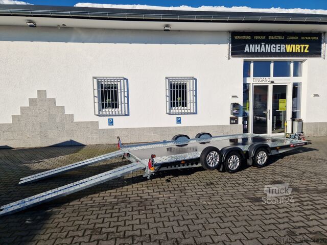 Remolque transportador de automóviles Brian James Trailers A4 125-2424 Alufelgen 500x200 direkt